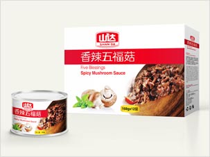 香菇醬調(diào)味品食品包裝設(shè)計(jì)案例圖片