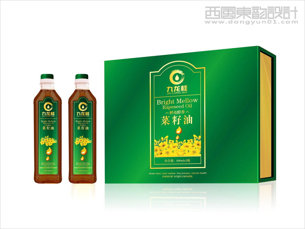 澳加糧油工業(yè)有限公司菜籽油禮盒設(shè)計、菜籽油瓶簽設(shè)計