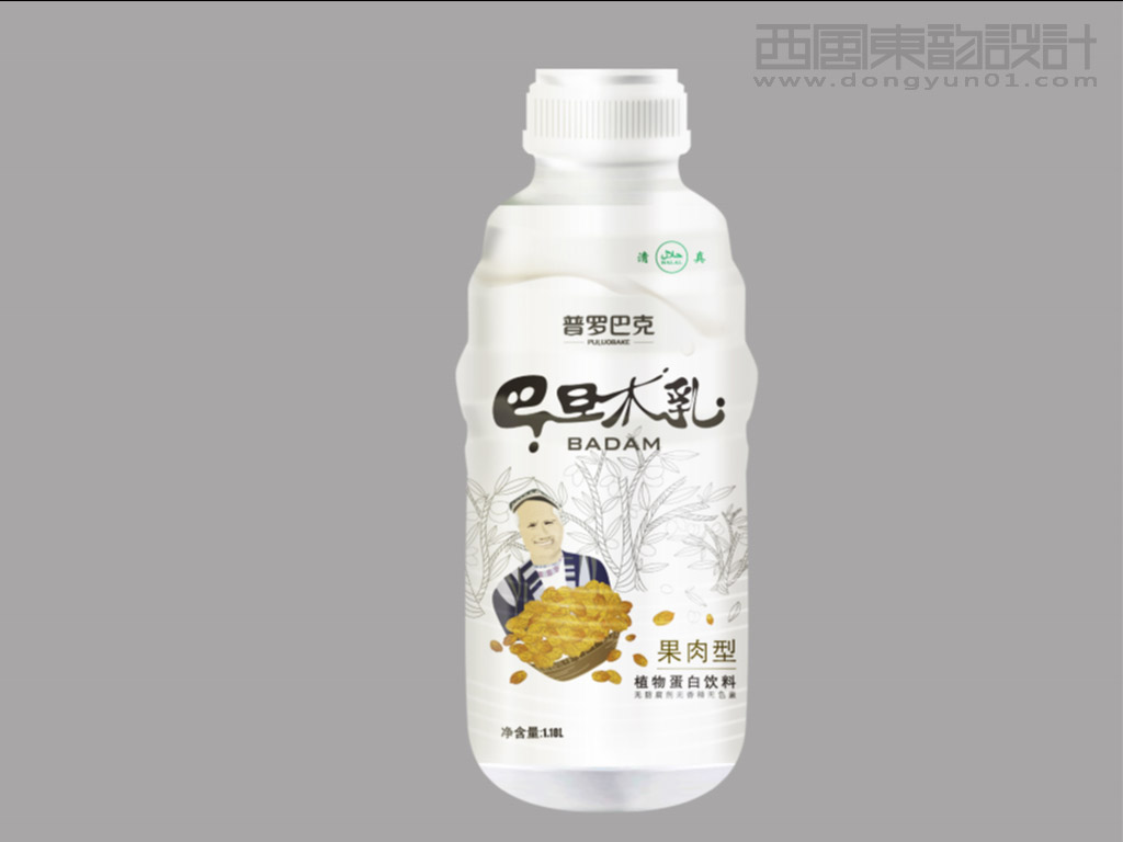 新疆小金牛食品有限公司巴旦木乳包裝設(shè)計果肉型