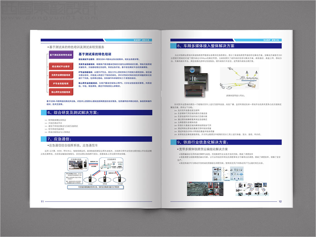 北京睿博孚科技有限公司畫冊(cè)設(shè)計(jì)之鐵路行業(yè)信息化解決方案內(nèi)頁(yè)設(shè)計(jì)