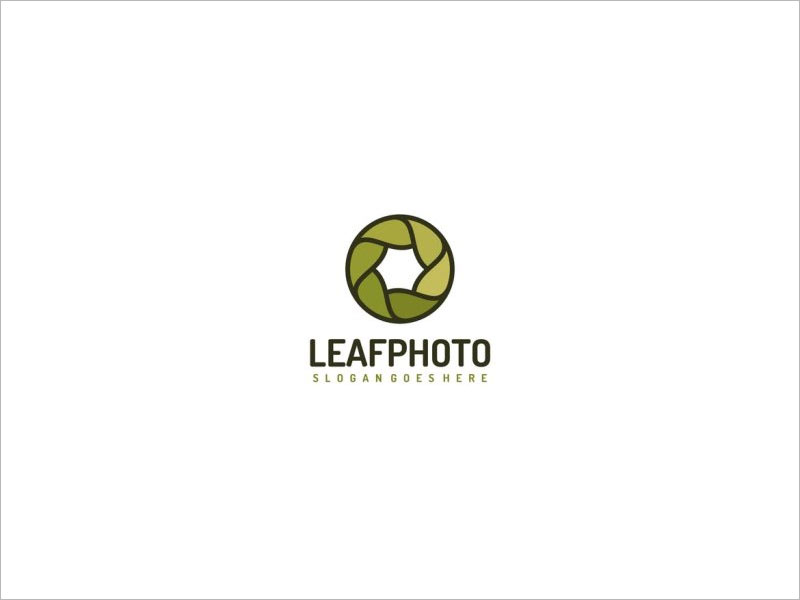 LEAFPHOTO SLOGANGOESHERE LOGO設(shè)計