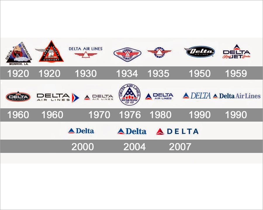 Delta達美航空公司重新優(yōu)化標志設(shè)計