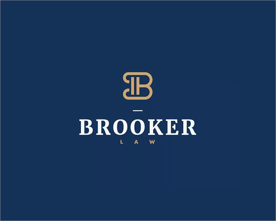 BROOKER LAW 律師事務(wù)所標志設(shè)計