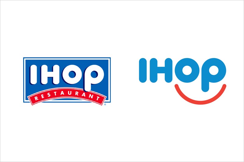 IHOP 新舊商標(biāo)設(shè)計(jì)對(duì)比圖