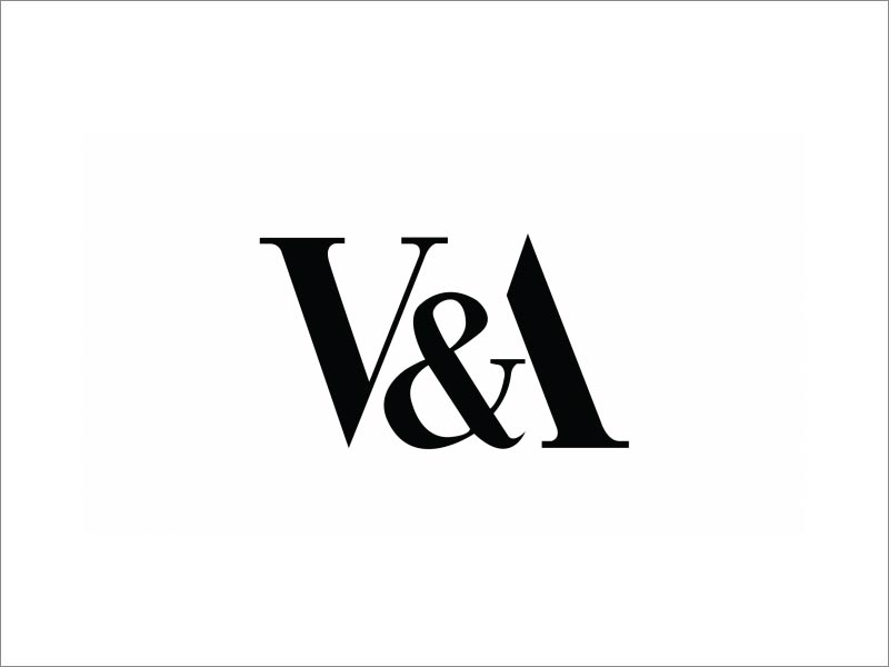 V＆A logo設(shè)計(jì)，由Alan Fletcher在1990年設(shè)計(jì)，至今仍在使用