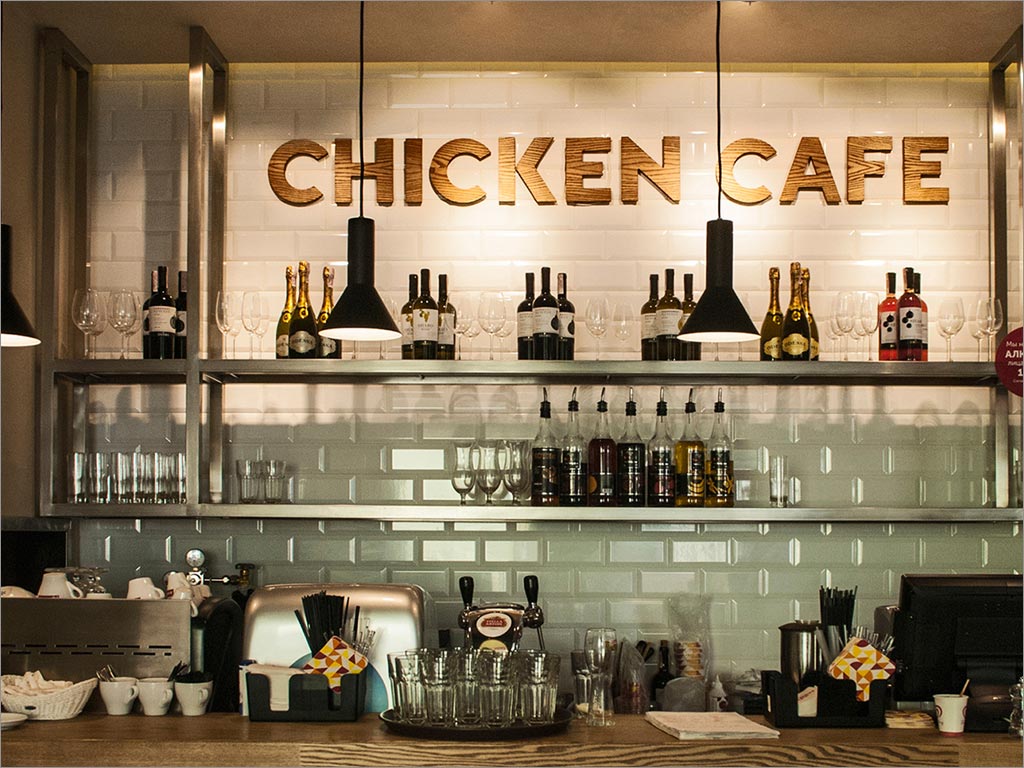 CHICKEN CAFE快餐品牌形象設(shè)計(jì)之店面環(huán)境設(shè)計(jì)