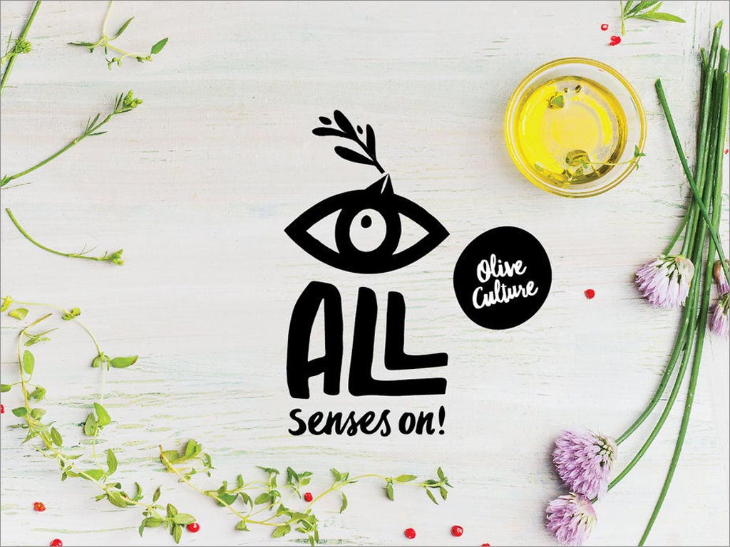 希臘All Senses On橄欖油logo設(shè)計(jì)