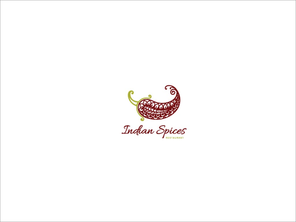 INDIAN SPICES餐飲logo設(shè)計