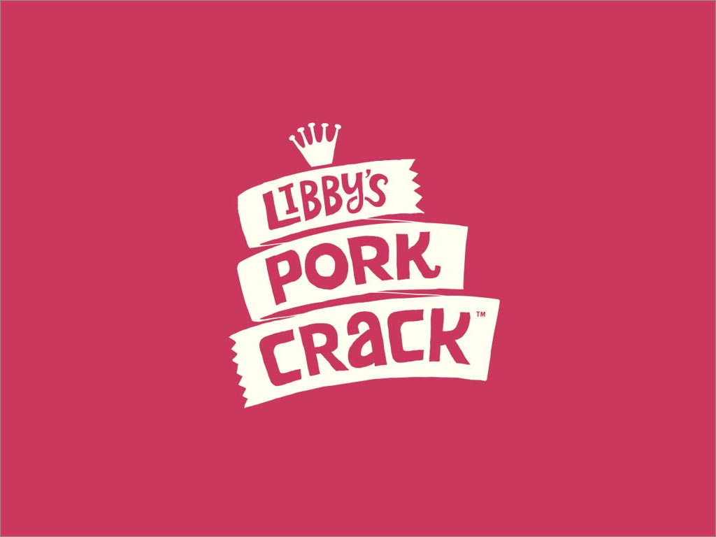 美國Libby's Pork Crack休閑食品logo設計