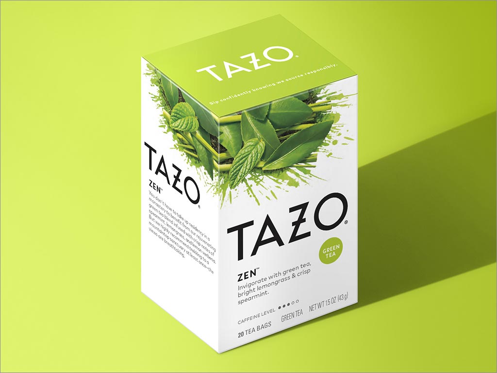 聯(lián)合利華Tazo薄荷味茶飲料包裝設(shè)計