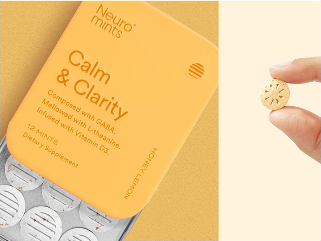 美國Neuro Calm＆Clarity口香糖薄荷糖包裝設(shè)計