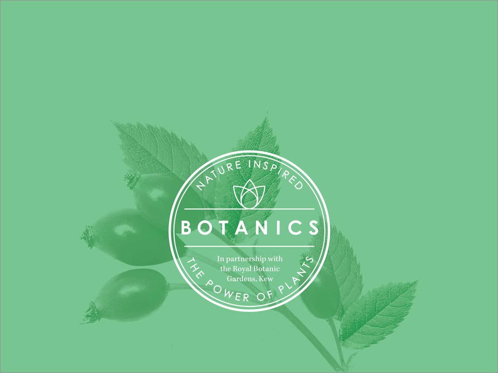 英國Botanics植物性護(hù)膚品logo設(shè)計