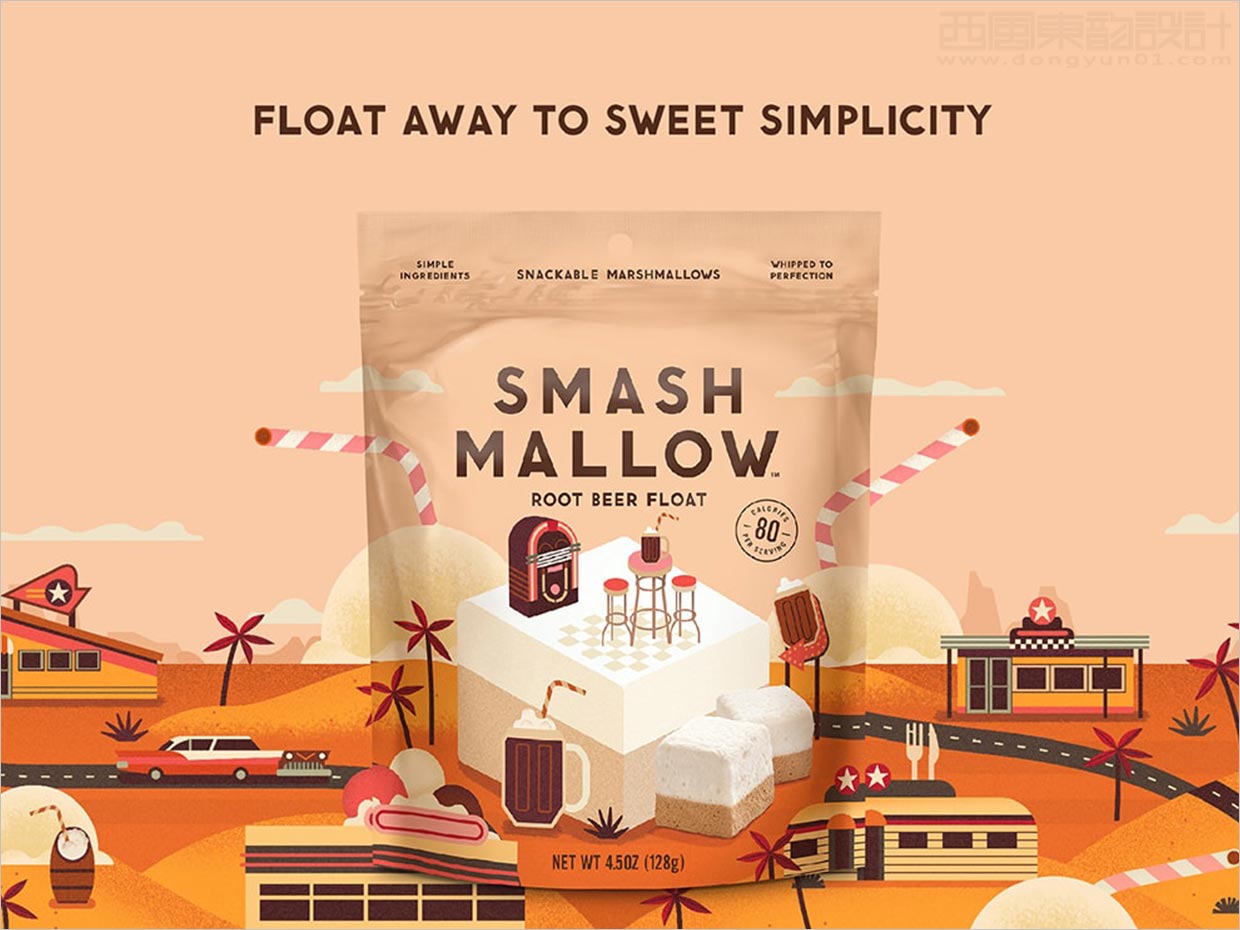 英國Smashmallow棉花糖休閑食品包裝設(shè)計(jì)