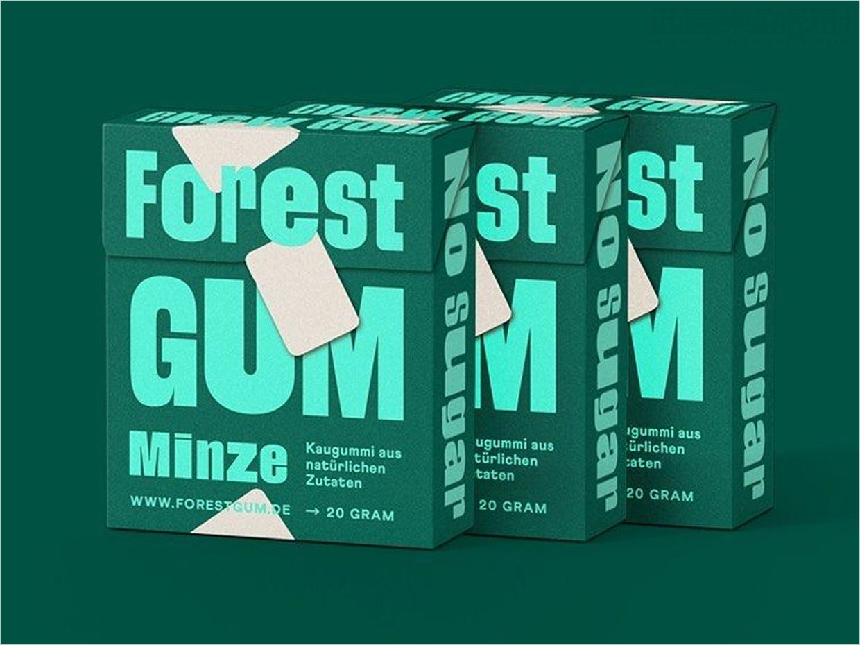 德國Forest Gum天然口香糖包裝設(shè)計(jì)