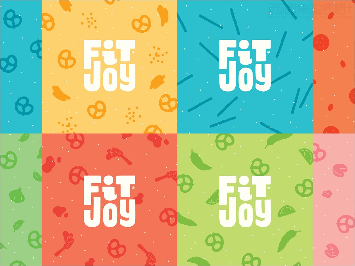 FitJoy椒鹽卷餅休閑食品零食logo設(shè)計(jì)