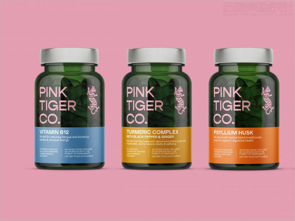 印度Pink Tiger保健食品包裝設計