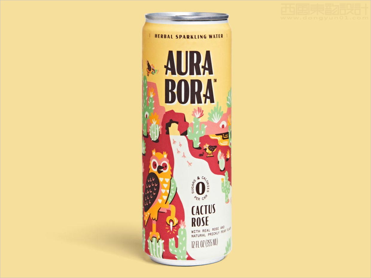 Aura Bora植物起泡水功能飲料包裝設計