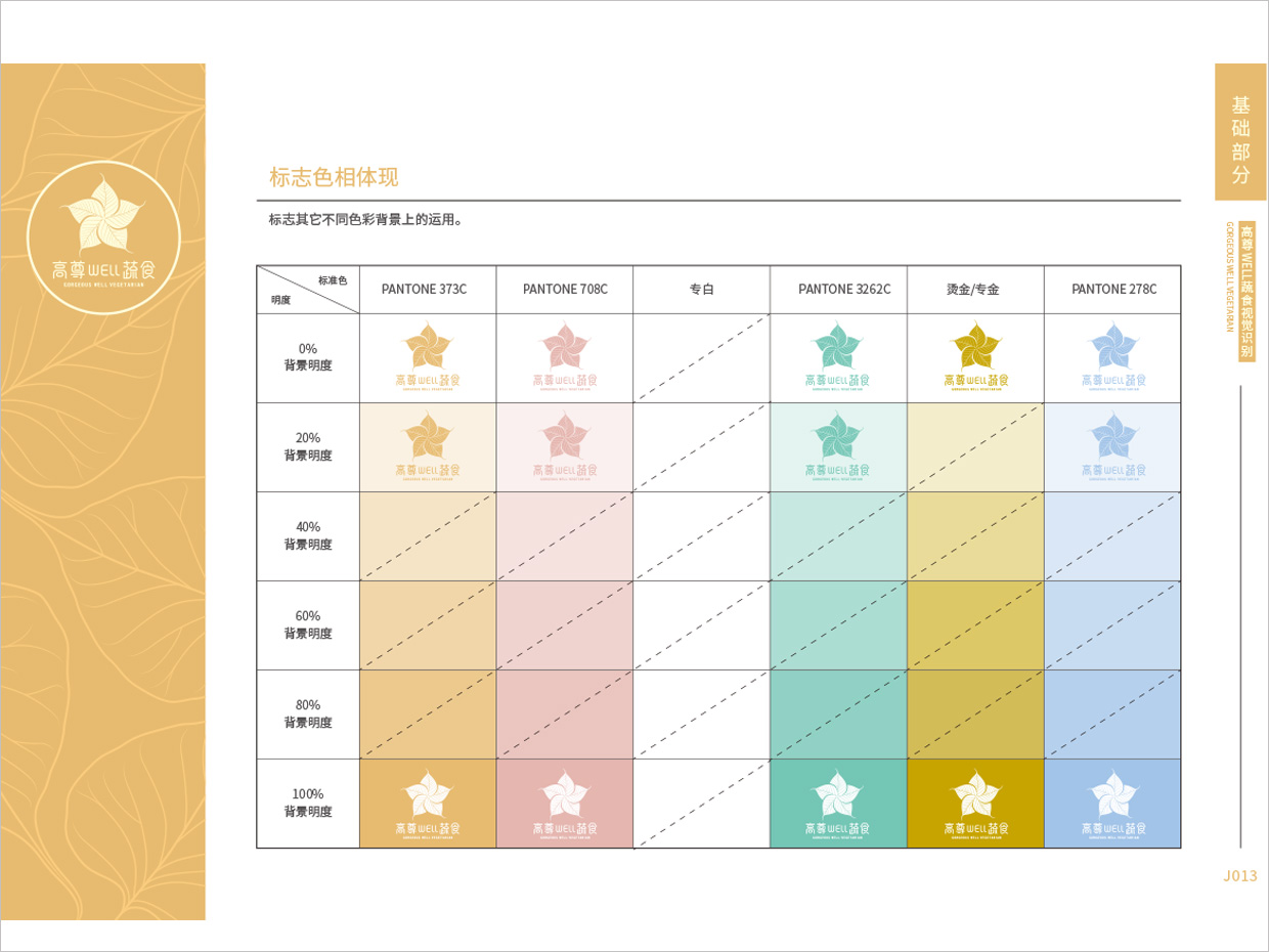 高尊well蔬食素食餐廳全案vi設(shè)計(jì)之色相